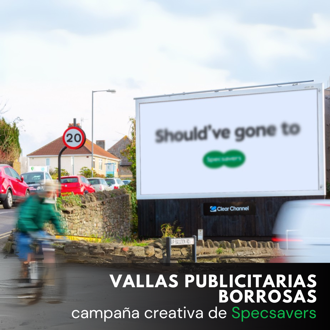 Vallas publicitarias borrosas: campaña creativa de Specsavers